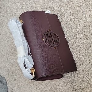 Tory Burch Miller Shoulder Bag, Dark Burgundy